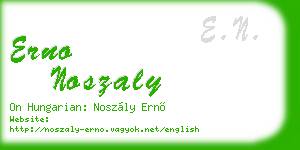 erno noszaly business card